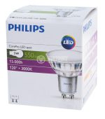 LED Крушка PHILIPS GU10 5W 550LM 3000K PHILIPS