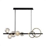 Висящ полилей Carina Balls 5 с 5 сфери и 2 LED ринга